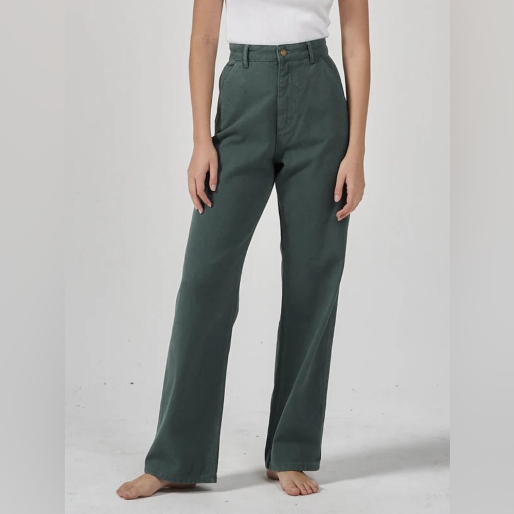 Thrills Women's Straight Leg Pants in Forest Green